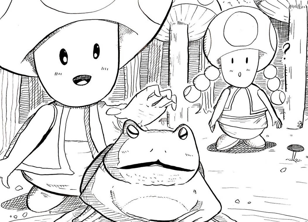 Toad Mario Rope Deviantart Inktober 2023 : 8 - Toad (Mario fanart) by Fayabura on DeviantArt