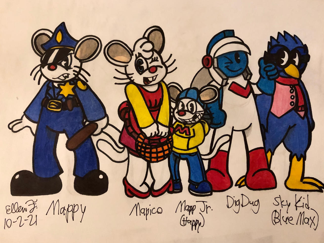 Mappy The Big Game Namco Characters 1 By Thenamesellen On Deviantart