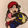 Ness Hugs Kirby