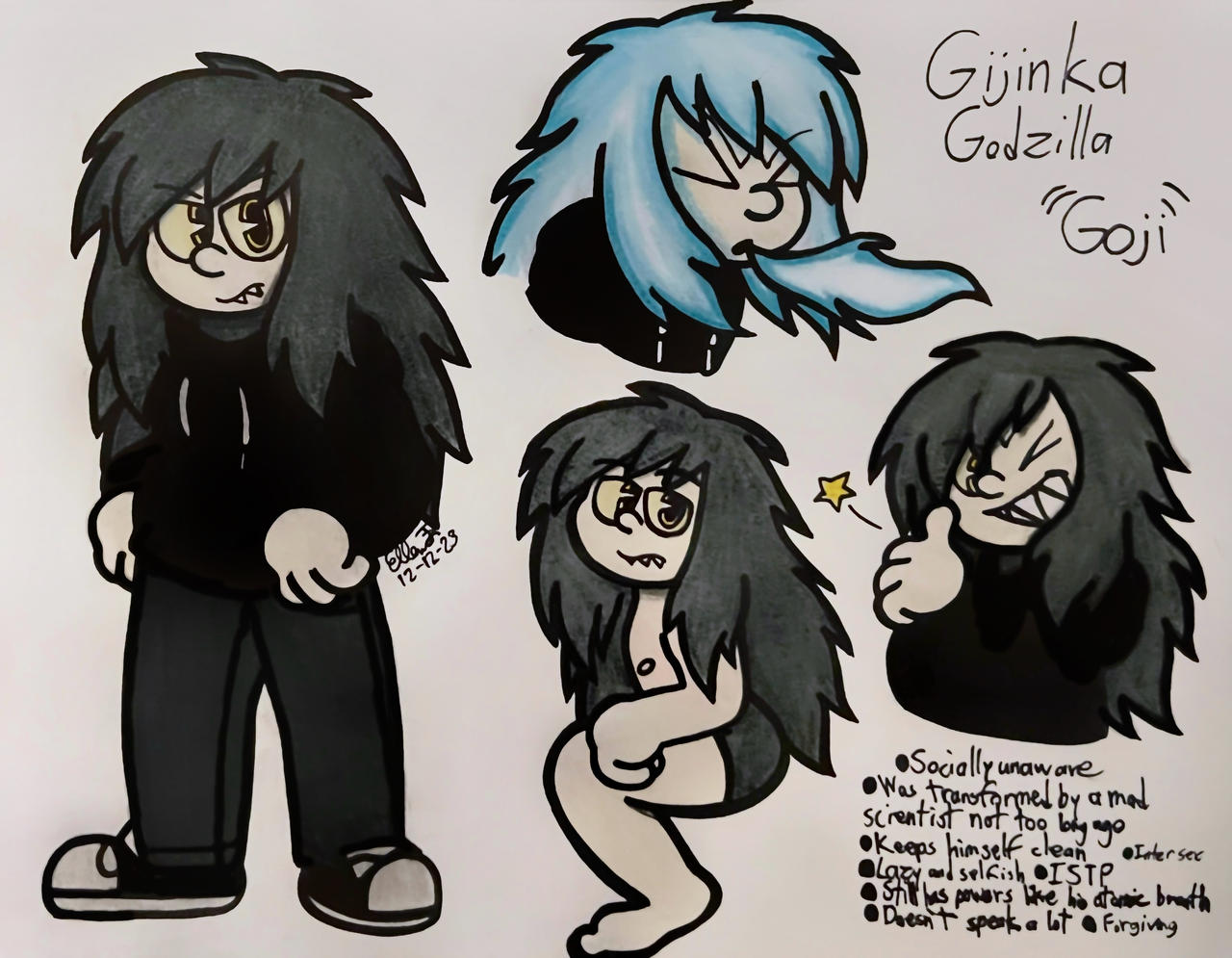 Gijinka Rascal Godzilla Gijinka by TheNamesEllen on DeviantArt