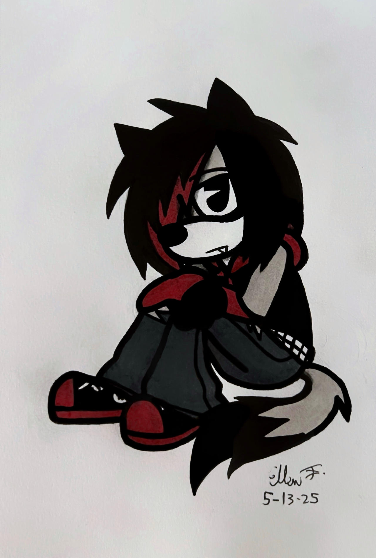 Foxing Emo Gray Emo Fox Boy by TheNamesEllen on DeviantArt