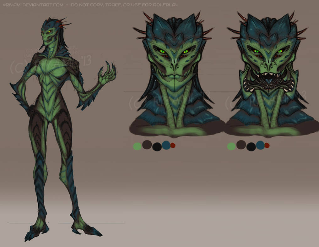 Reptilian-Insectoid Alien by Riyami on DeviantArt