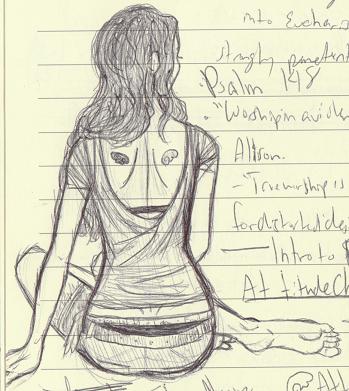 Notebook Sketch--Girl 2