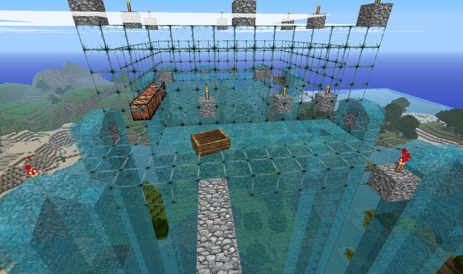 Minecraft Glass House By Purgatorydean On Deviantart Minecraft Glass House By Purgatorydean On Deviantart