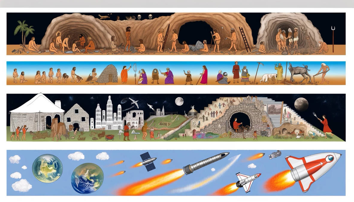 Humans Through Time Timeline of Humanity by Xanayha on DeviantArt