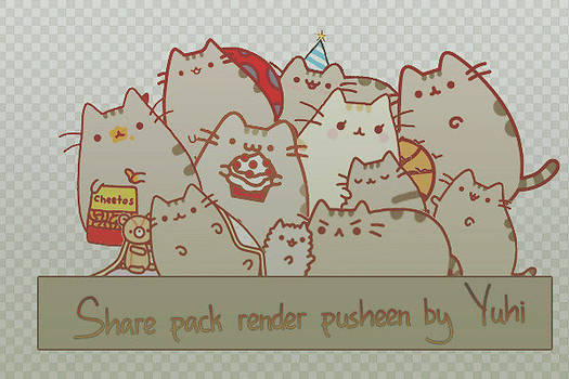 Share pack render Pusheen By Yuhi