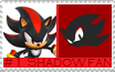 Number 1 Shadow Fan Stamp