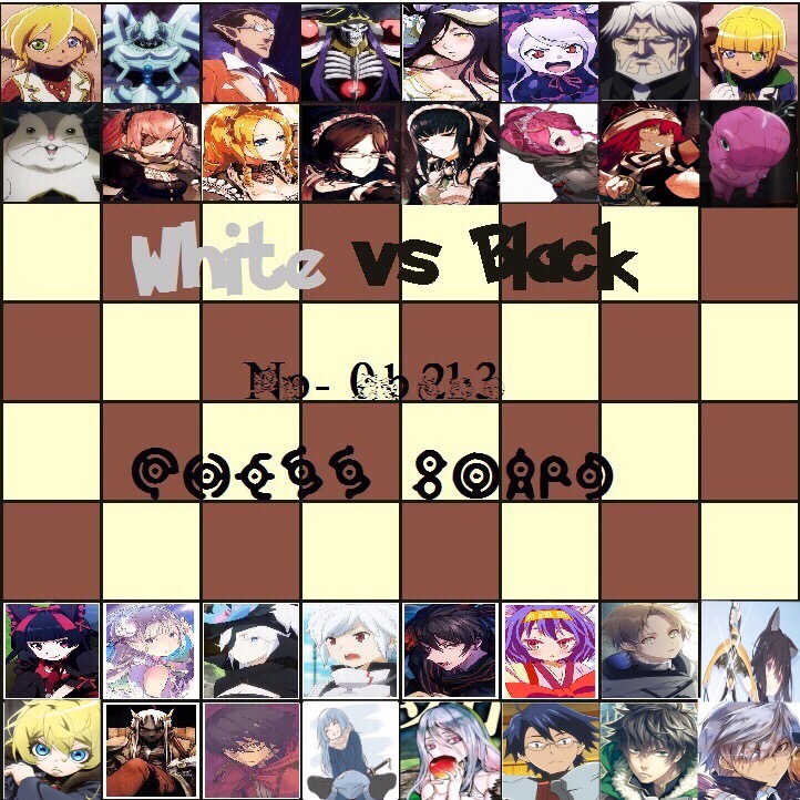 Anime Chess Overlord vs Fantasy