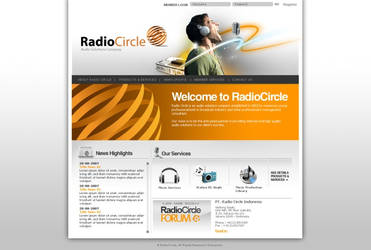 Radio Circle Website Interface