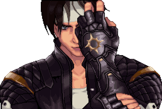 Kyo Kusanagi Pixel Art  King of fighters, Pixel art, Jogos de lutas