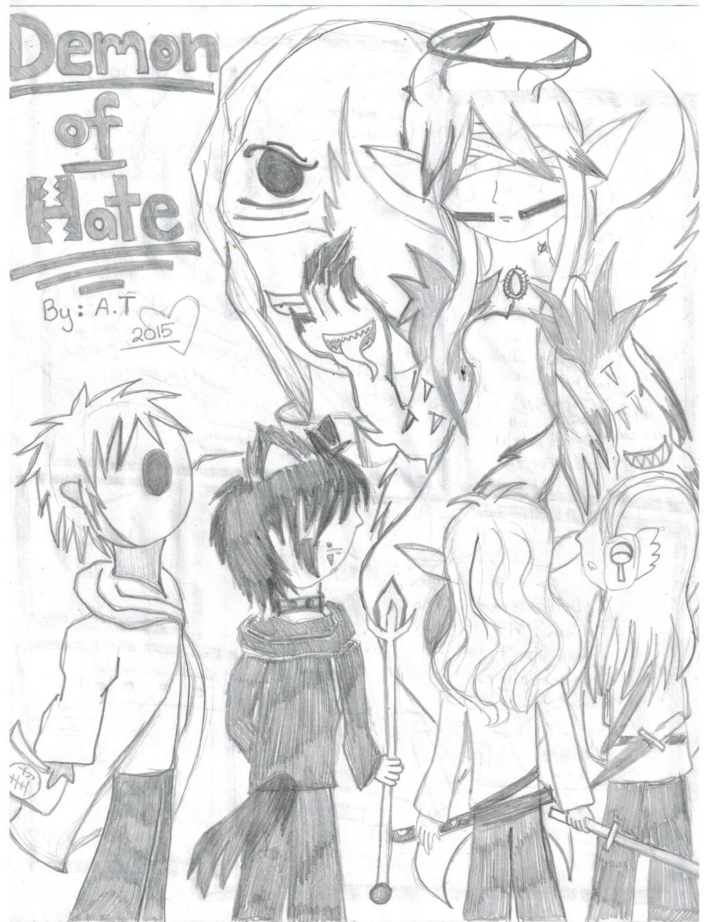 Demon of Hate (Comic Cover)