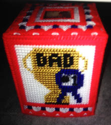 #1 Dad Tissue Box Cover