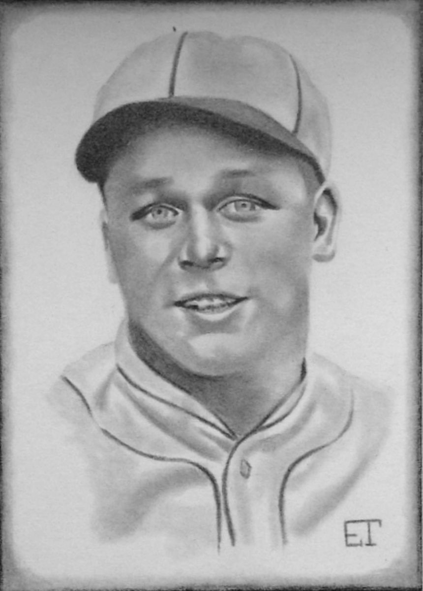 Jimmie Foxx Athletics Baseball Sketch Card