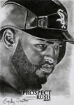 Courtney Hawkins Chicago White Sox Sketch Card by avintagedreamer