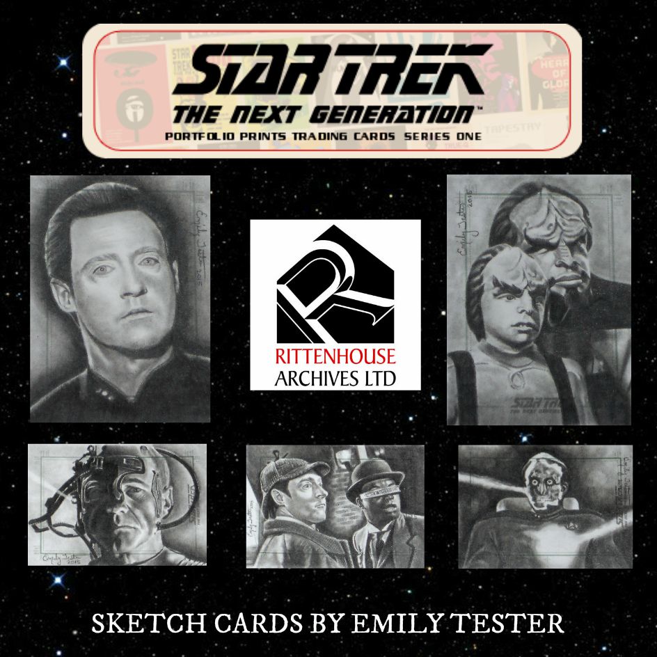 Star Trek TNG Portfolio Prints Sketch Cards #3