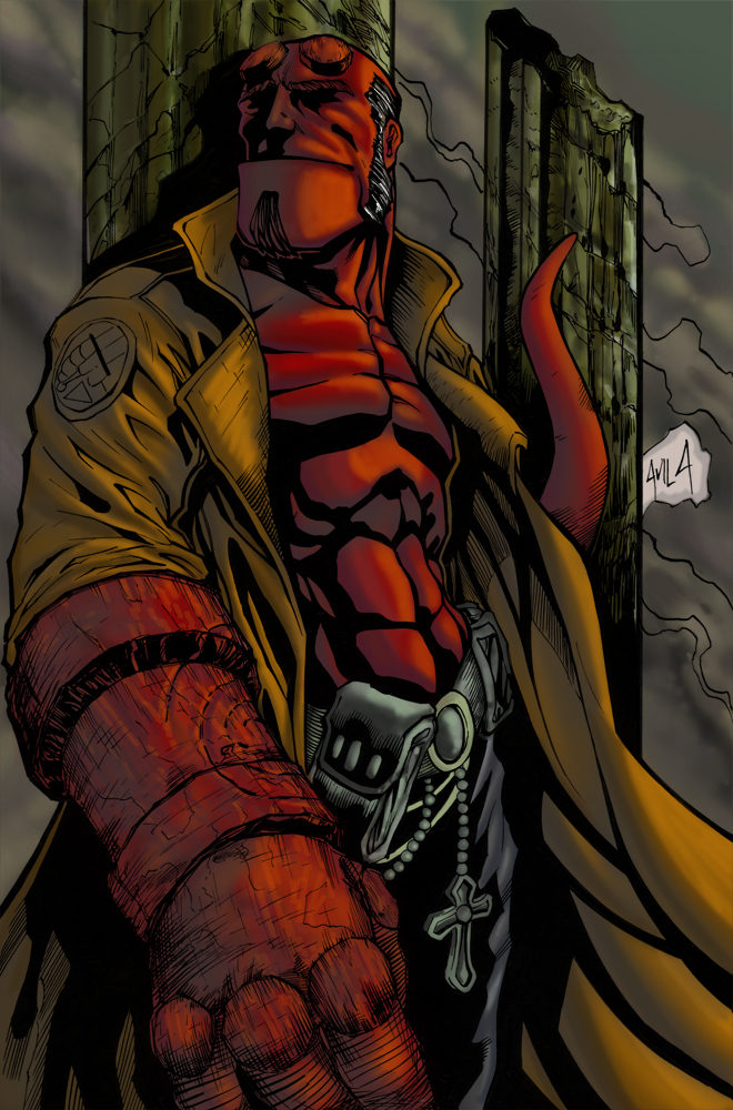 hellboy colored