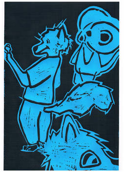 Marty and Tyran Lino Print #1