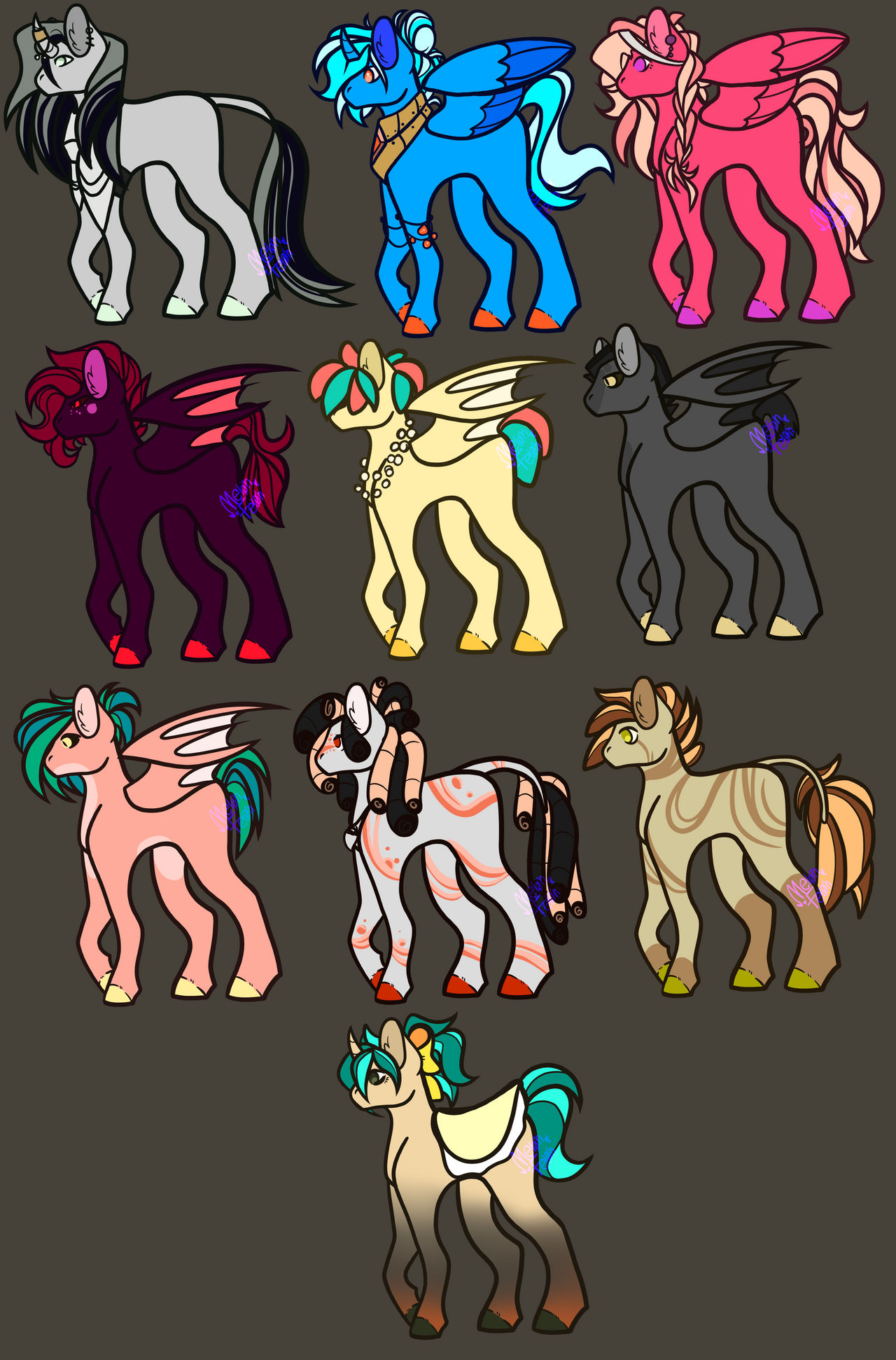 Mlp Split Custom MLP Customs by D3ja-Vu3 on DeviantArt