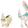 Sandy Eevee and Sylveon