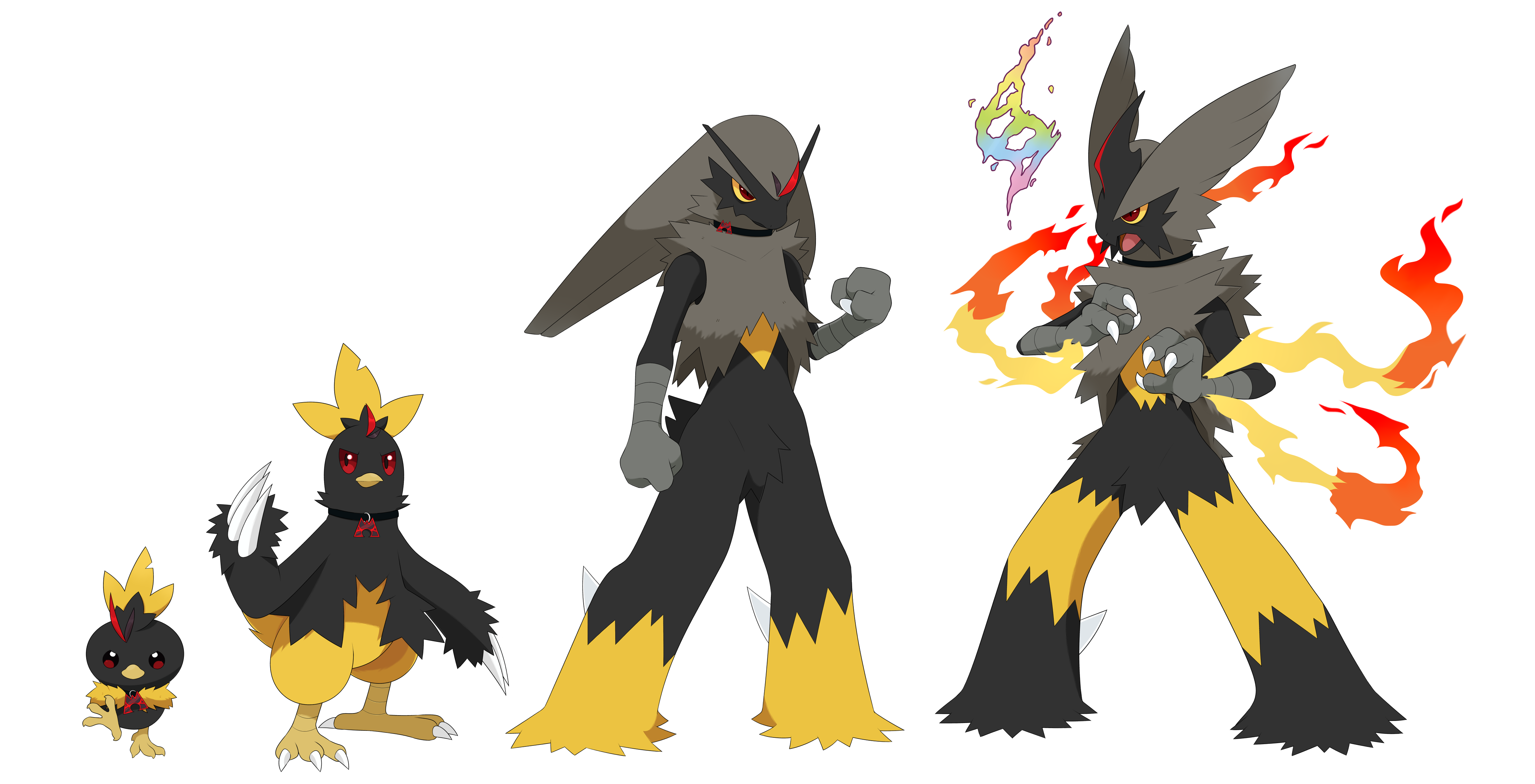 Torchic Rumble August Torchic Line by Dexsterpieces on DeviantArt
