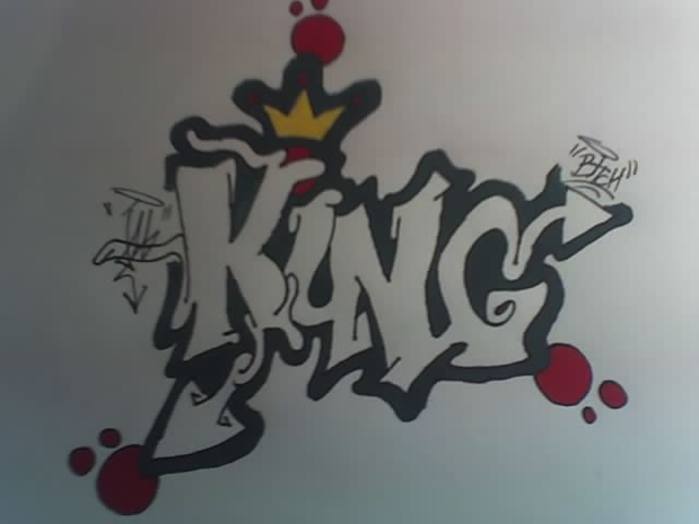 How to draw Graffiti Lettering KING @VipulSwamiArts 