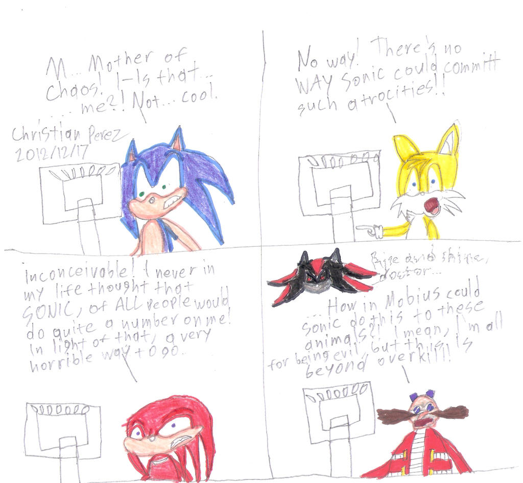 Guys Who the hell Is This Faker?! (Art:Sonic The Comic)