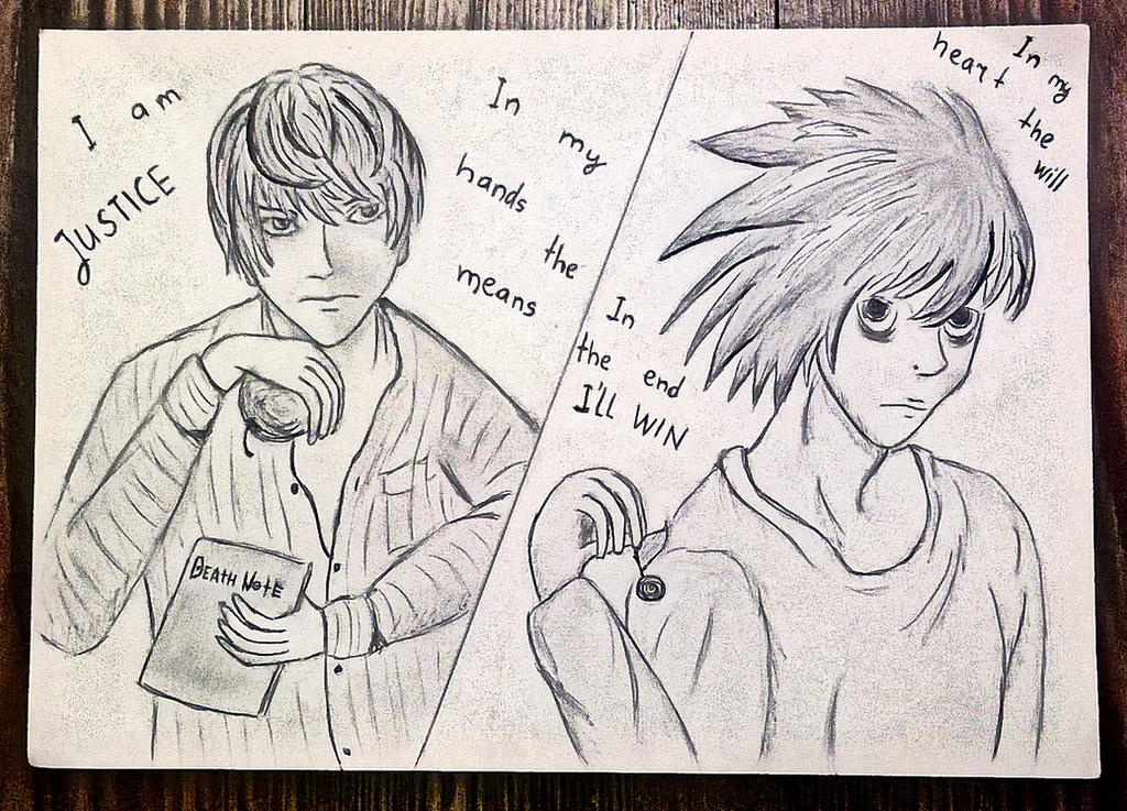 🍰 (tried) drawing L from Death Note #deathnote #lightyagami #deathnot