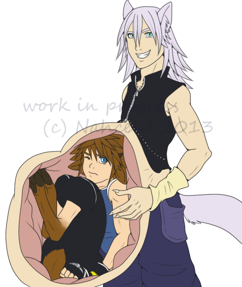 wolf-riku deer-sora voreWIP