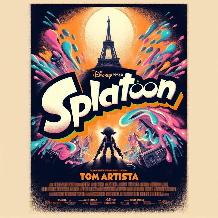 Splatoon Netflix Splatoon Walt Disney Pixar AI poster by TomArtista on DeviantArt