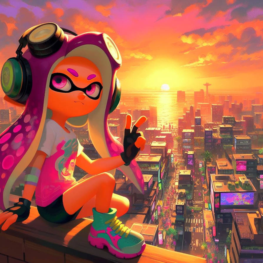 Splatoon Inktoling in the new Inkopolis and sun AI by TomArtista on ...