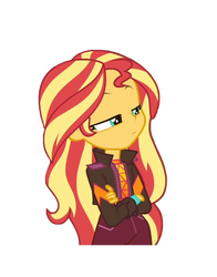 Sunset Shimmer Suspicious Expression Vector