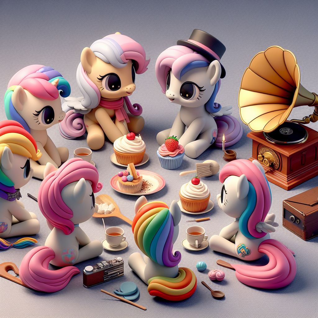 Mlp Characters With Instruments MLP Everypony listening to music AI 3 by TomArtista on DeviantArt