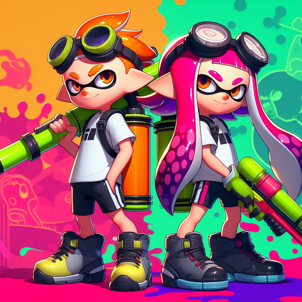Splatoon Inkling Boy and Girl AI 5 by TomArtista on DeviantArt
