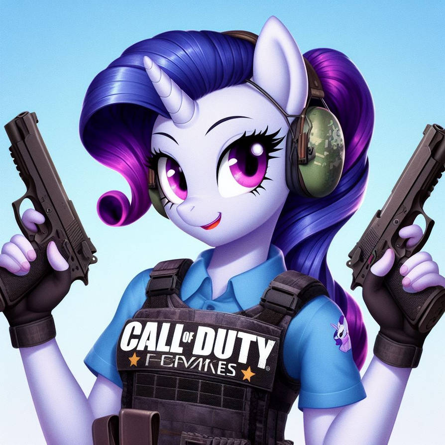 MLP X Call Of Duty Rarity Soldier AI 1 by TomArtista on DeviantArt