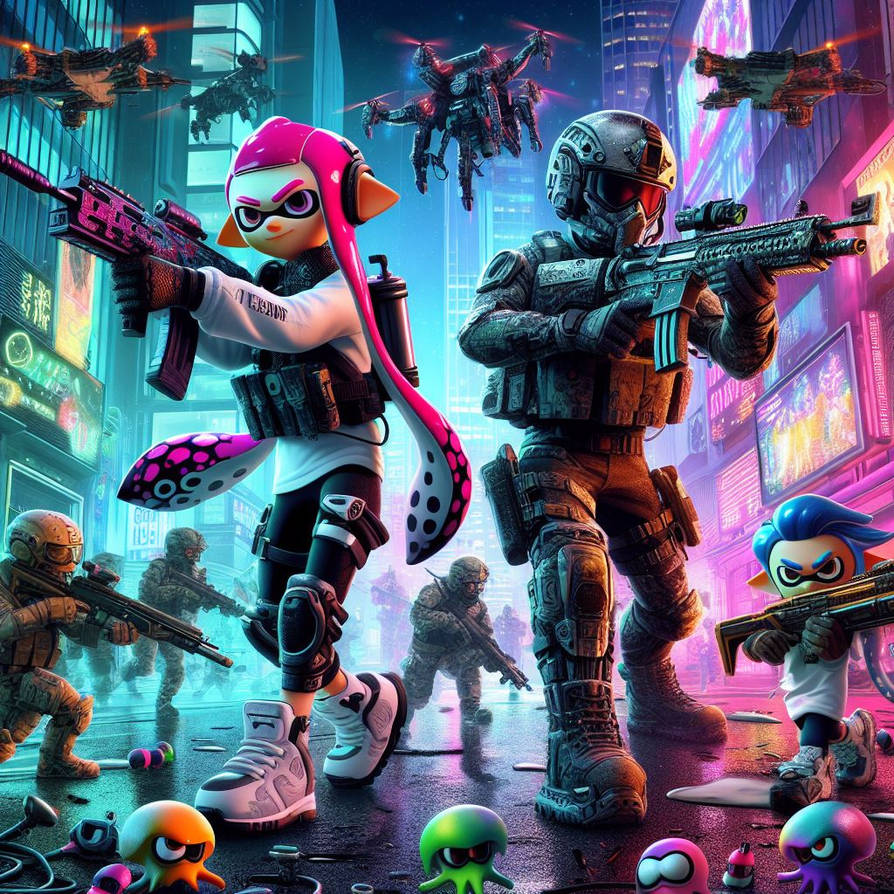 Splatoon Xcom Splatoon X Call Of Duty AI 7 by TomArtista on DeviantArt