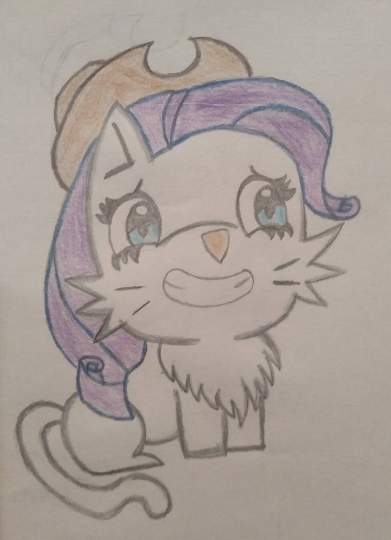 Cat Bot Rarity Draw Rarity Cat by TomArtista on DeviantArt
