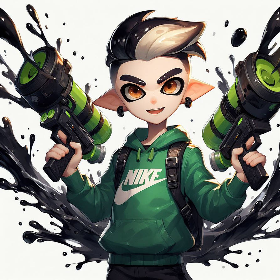 Splatoon X Nike Inktoling Boy AI 3 by TomArtista on DeviantArt