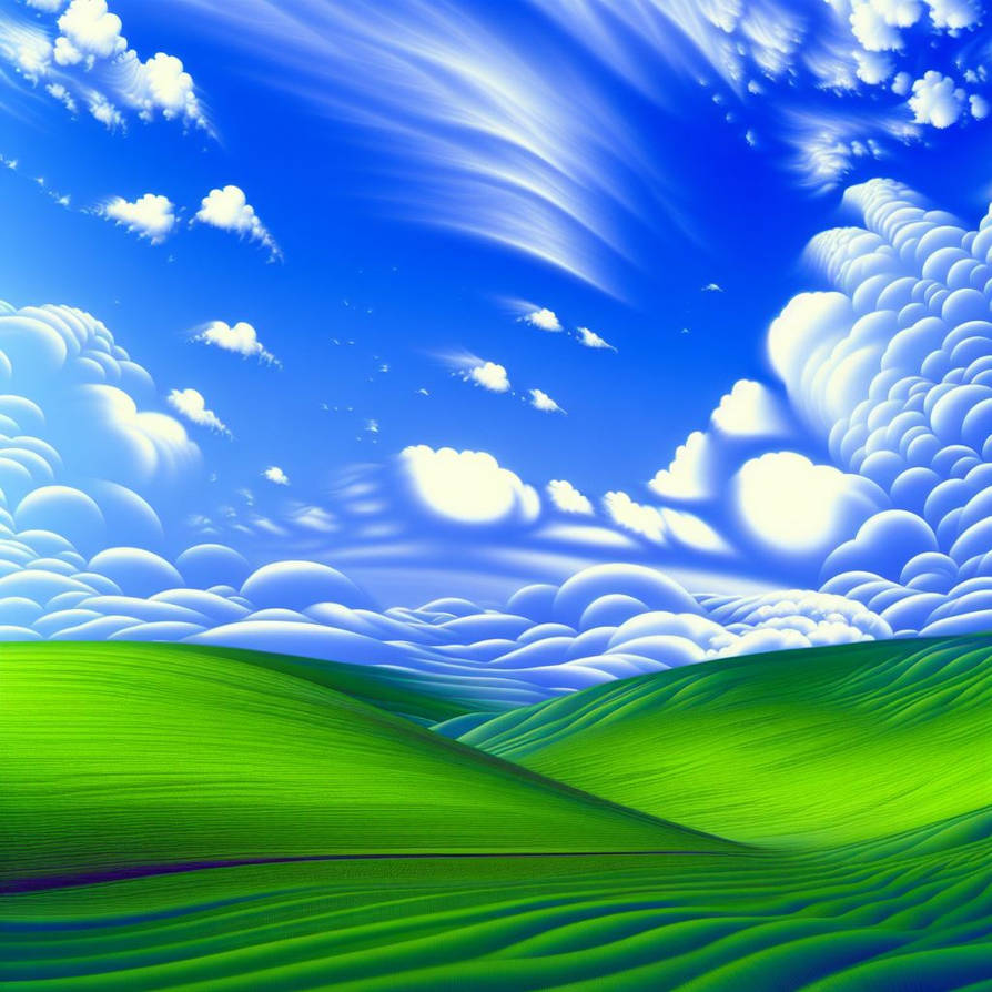 Windows XP Future The Bliss AI 2 by TomArtista on DeviantArt