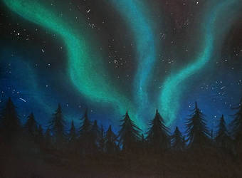 Northern Lights Landscape