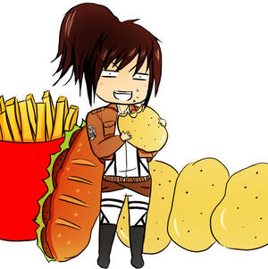 Potato Girl Sasha Shingeki no Kyojin