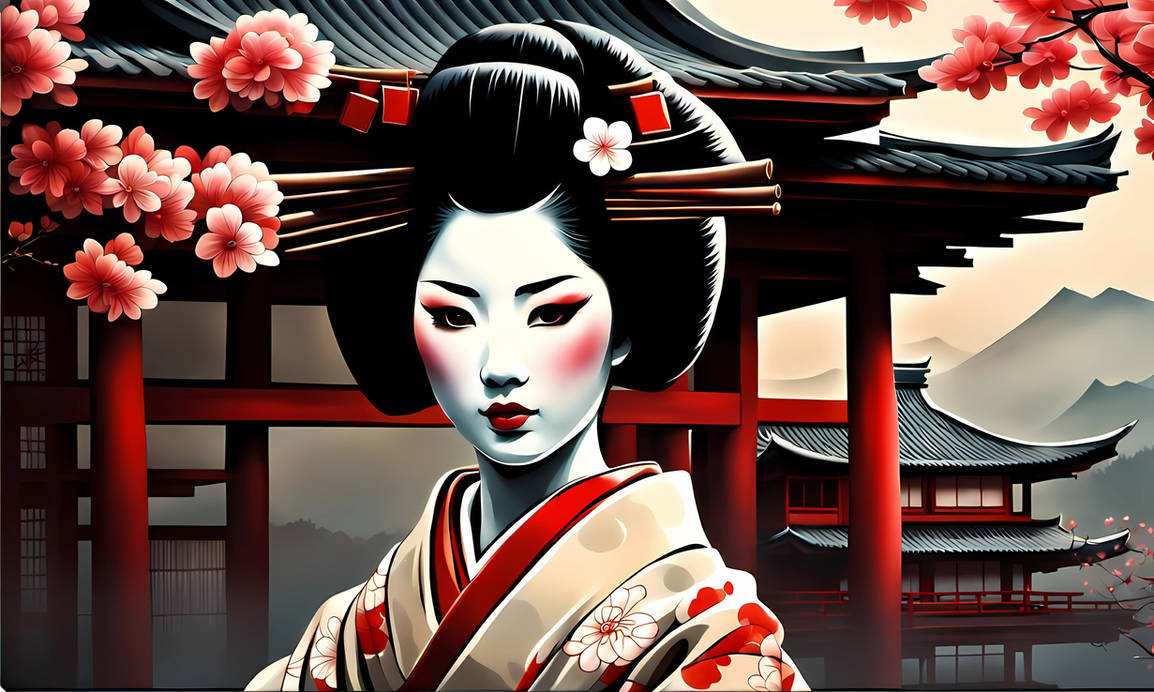 Cgeisha Geisha 4 by AphroditeAI on DeviantArt