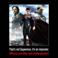 Superman = red underpants