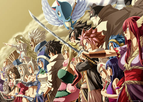 Colored 283_Fairy Tail Team