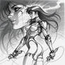 Dreamcast PSO Hunter sketch