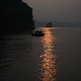 Sunset in Halong Bay