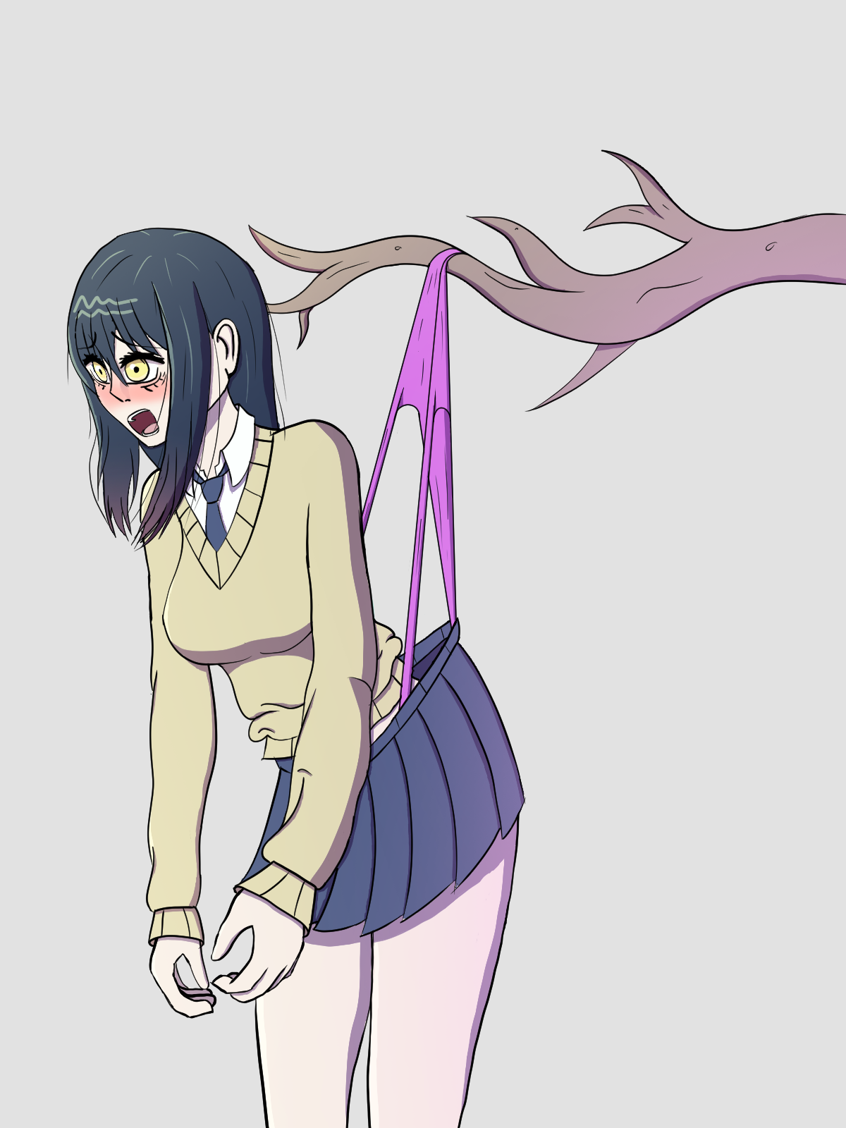 Mieruko chan Miko Yotsuya Tree Wedgie By LearningThisThing On DeviantArt mieruko-chan-miko-yotsuya-tree-wedgie-by-learningthisthing-on-deviantart