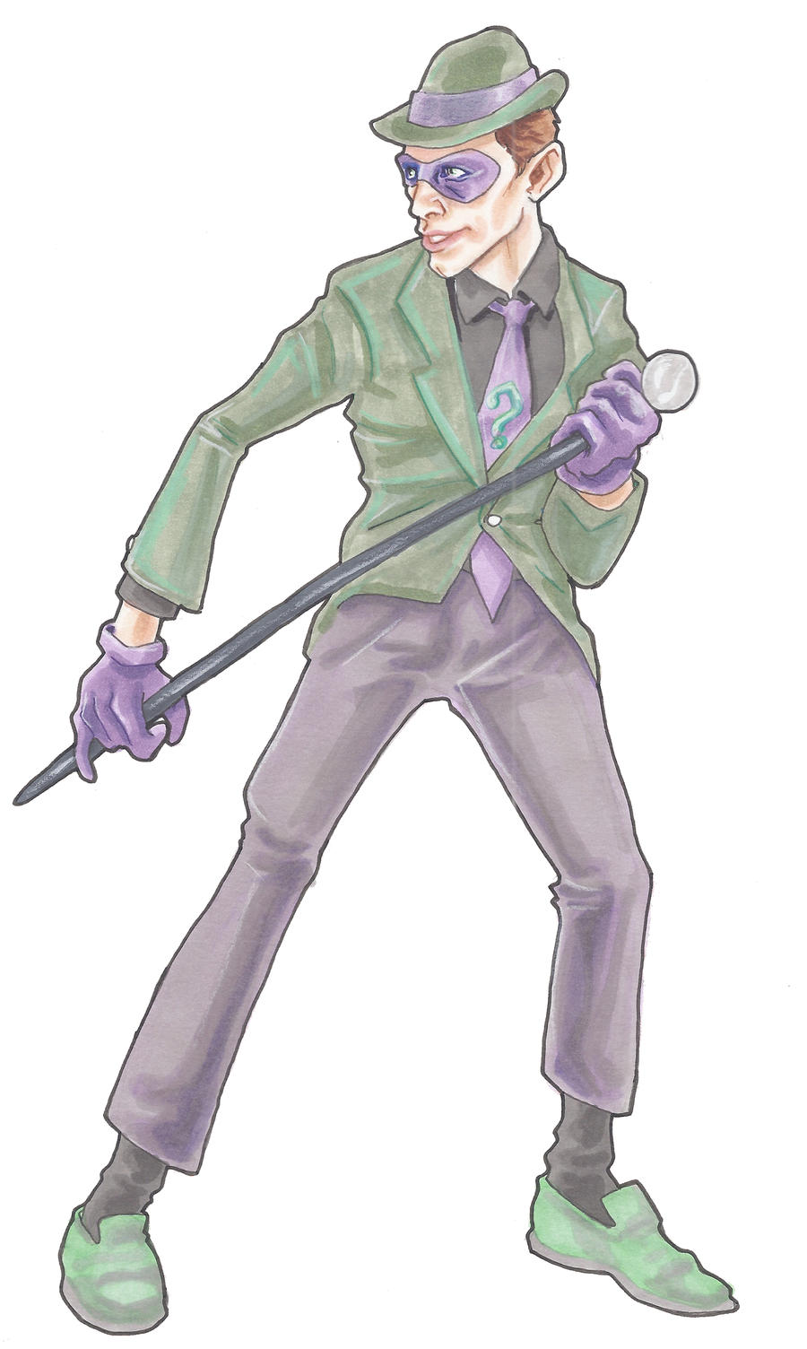 BtAS: the Riddler by michaelboarts on DeviantArt