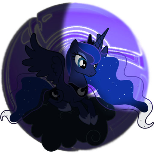 Princess Luna google chrome icon, one.