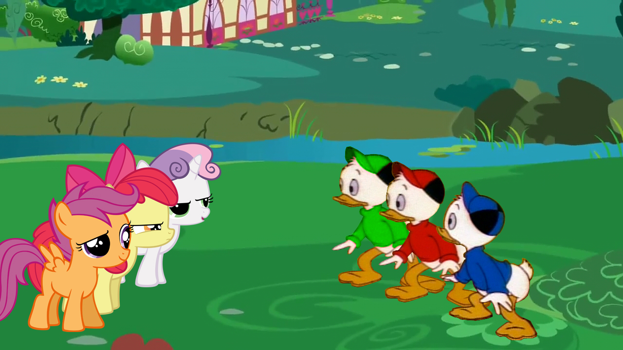 The Cutie Mark Crusaders vs Huey, Dewey, and Louie