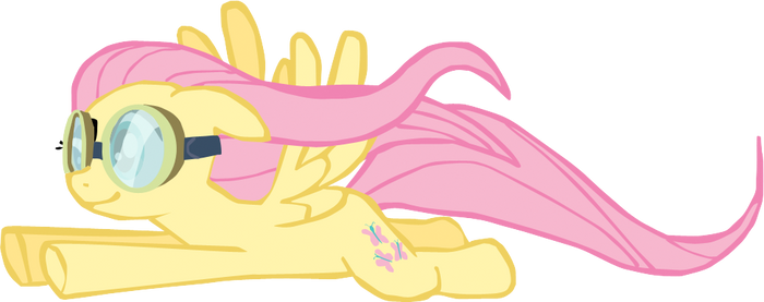 My first Fluttershy vector, upgraded version.